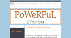 Desktop Screenshot of powerfuleducators.com